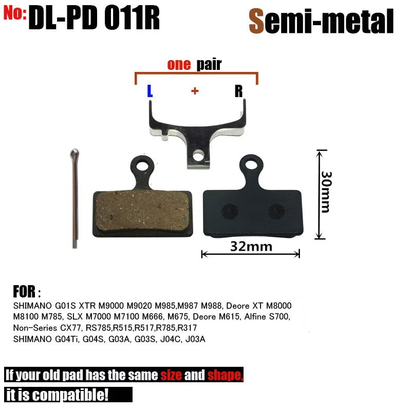 10 пар велосипедных дисковых тормозов для SHIMANOXTR M985 M988 Deore XT M785 M8000 SLX M666 M615 Alfine S700 CX77