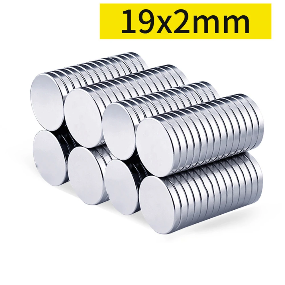 

19x 2 мм Тонкий неодимовый магнит Strong 19 мм x 2 мм мощные магниты 19x2 мм Перманентный маленькие круглые магниты 19*2