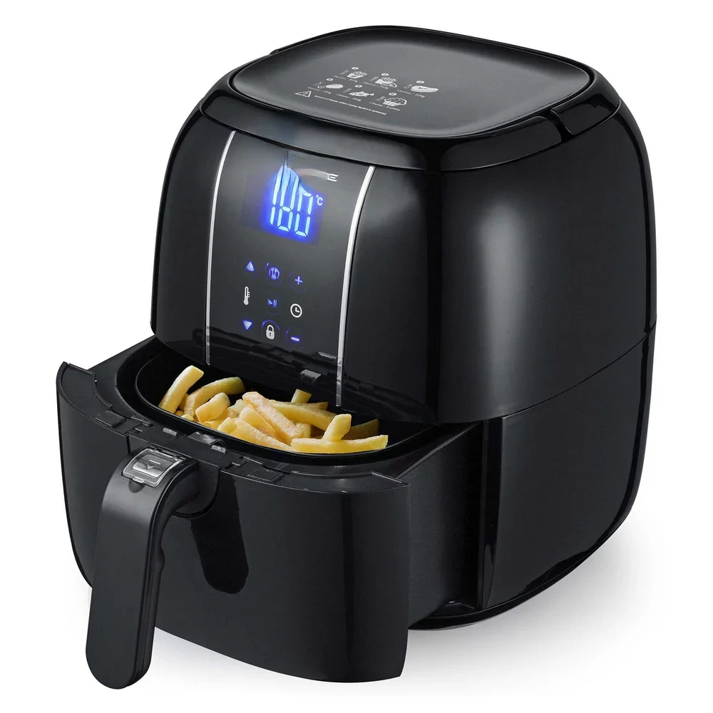 

Air Fryer 3.2 QT with 6 Preset Cooking Mode Perfect for Healthy and Oilless Fry Bake Grill and Roast Food, 1400W Auto Shut-Off D