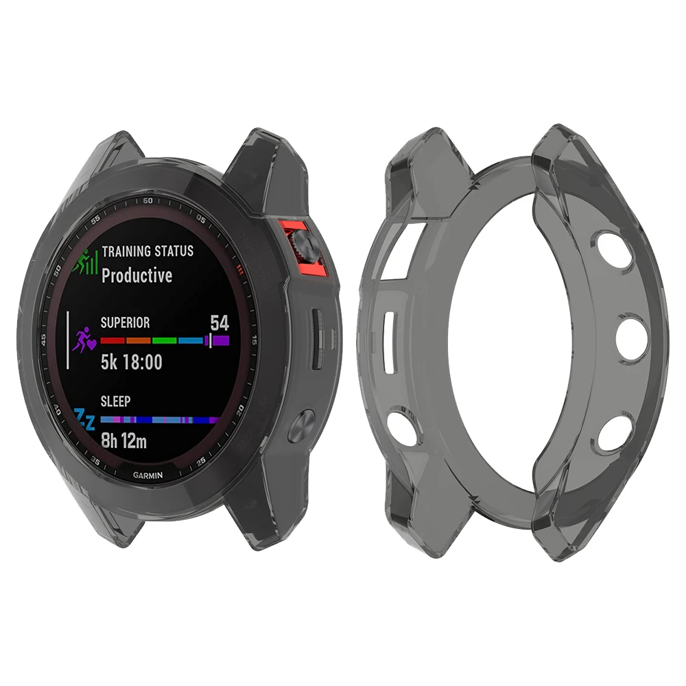 Фото Прозрачный чехол из материала TPU Защитный чехол для Garmin Epix Gen 2/Fenix 7X 51 мм 7 47 мм 7 S 42 мм Fenix7, силиконовый бампер, прозрачный чехол №1
