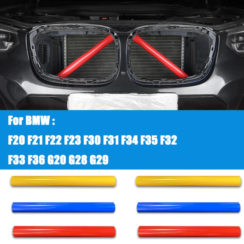 

2Pcs Car Front Grille Decoration Strip Frame Sticker for BMW 1 2 3 4 5 6 7 Series E60 E61 F10 F06 F25 F26 F21 F23 F01 F02 F04
