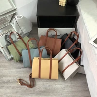 handbags for women 100 genuine leather fashion panelled color single shoulder bags zipper hasp shopping ladies crossbody bags