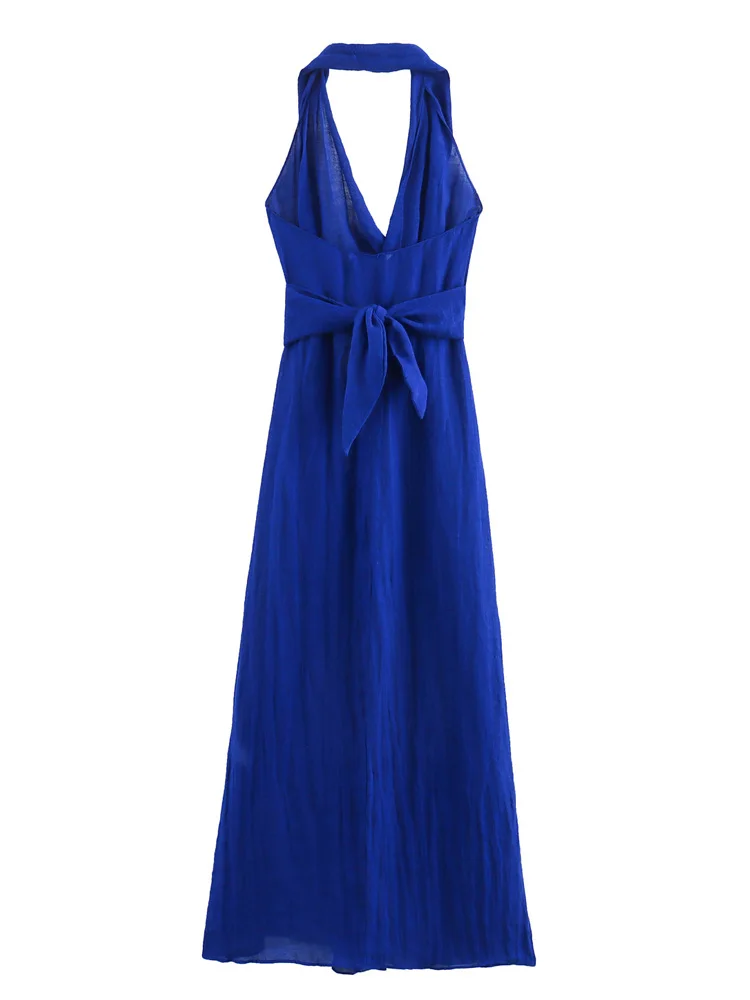 Женские платья KAOPU ZA с завязками открытой спиной бретелькой через шею без рукавов