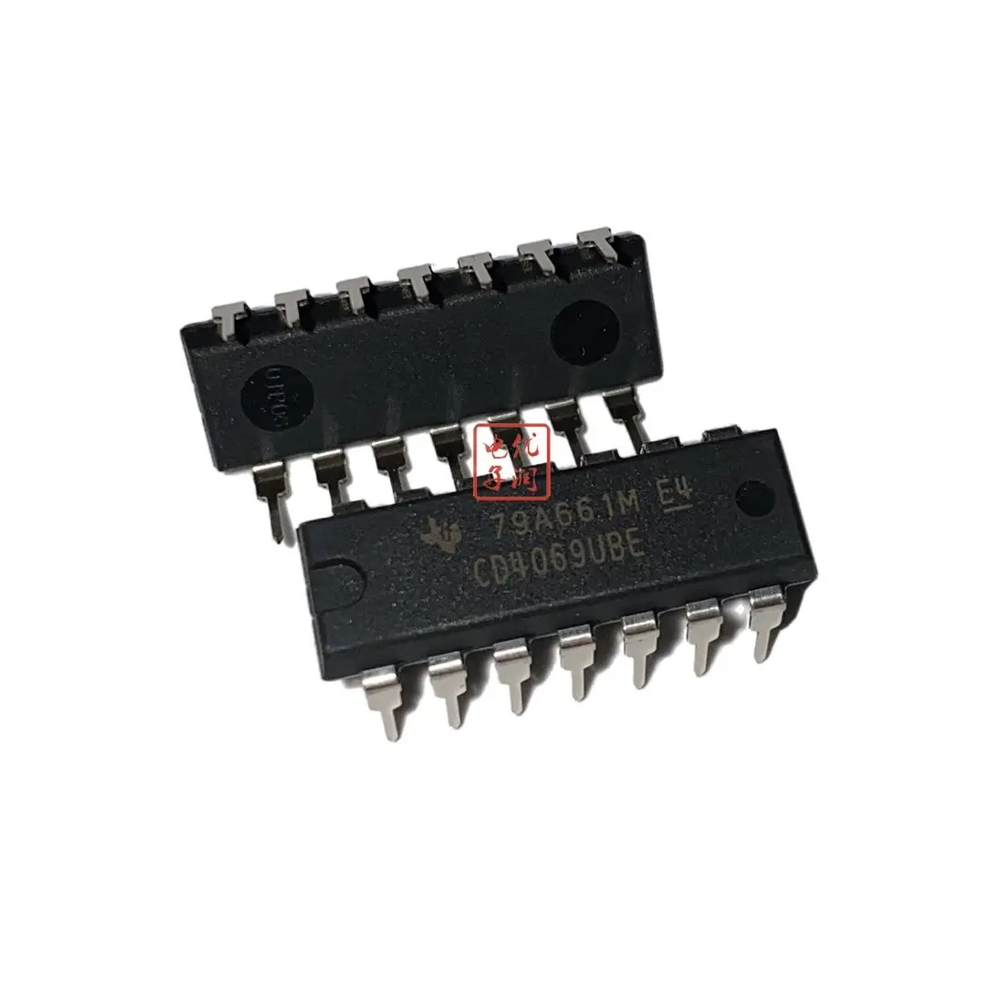 

10 шт./CD4069UBE TC4069UBP [новый импортный оригинальный] Встроенный КМОП 6-дверный точечный товар