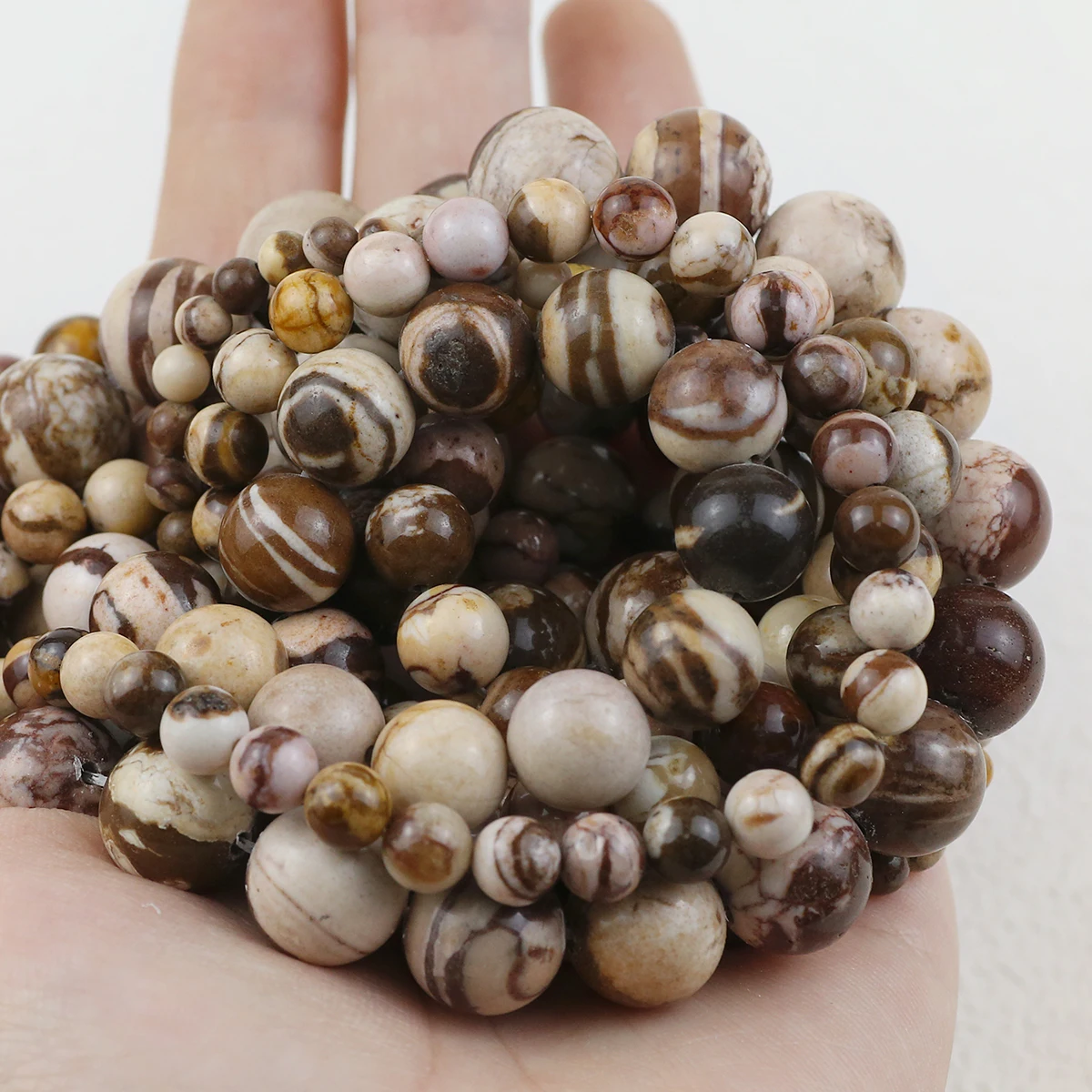 Бусины из натуральной кожи круглые бусины-разделители россыпью 4 6 8 10 12 мм для