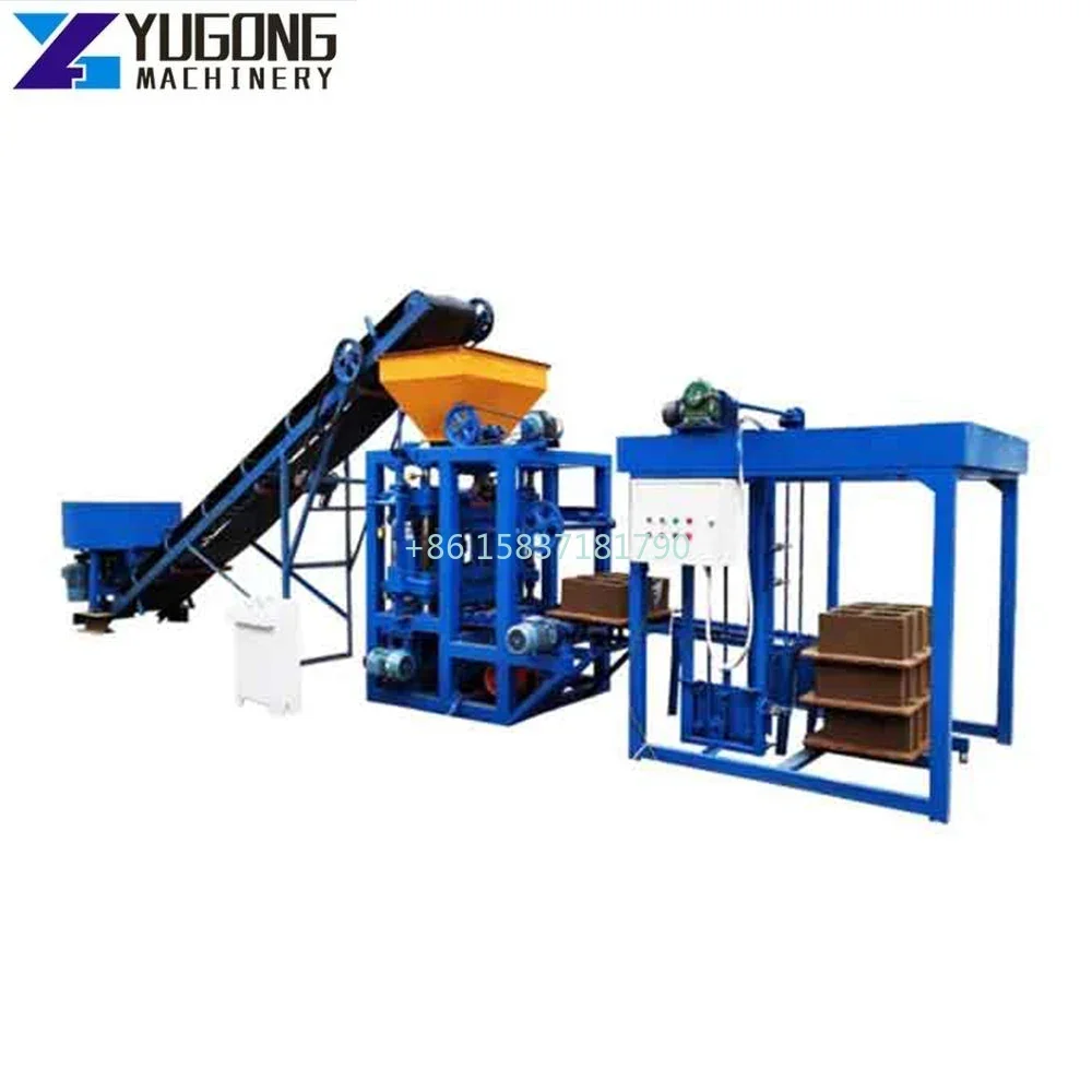 Высокоэффективная машина для производства бетонного кирпича Цена QT4-25