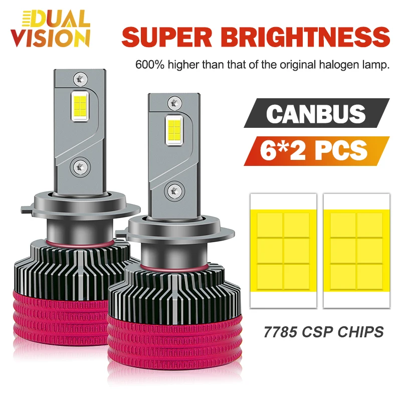 90000lm Высокоинтенсивные Светодиодные Автомобильные Фары Совместимые С Canbus H7 H4 H8 H11