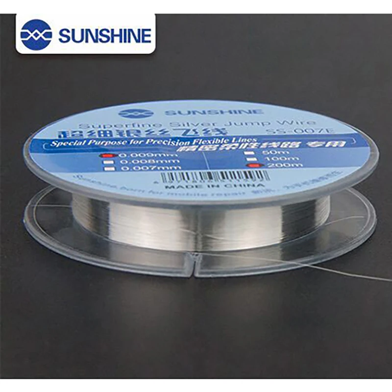 SUNSHINE 0 007 мм 009 сверхтонкая серебряная проволока линия для пайки эмалированная