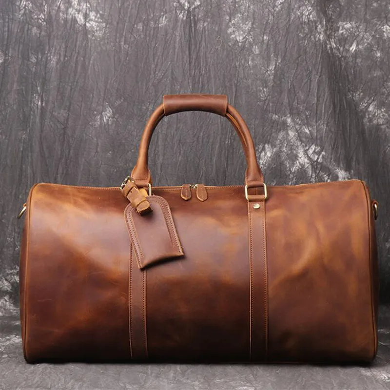 Luxury Business Travel Bag for Men Genuine Leather Outside Sports Travel  Bag Men's Handbag Duffle Bag Male Large Briefcase