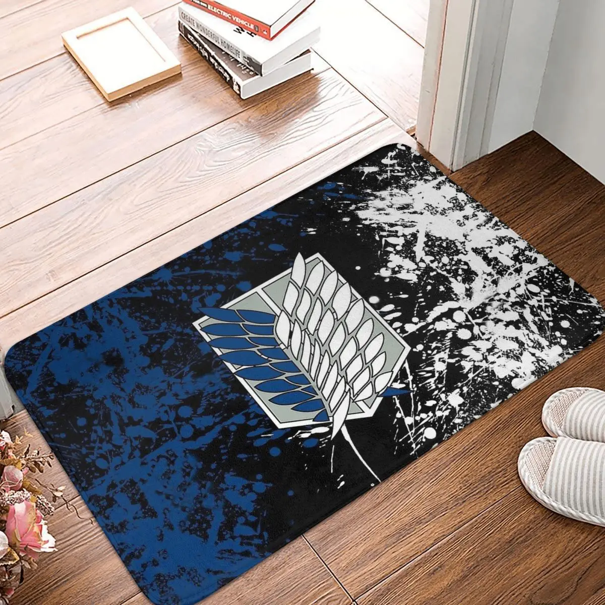 Attack On Titan Non-slip Doormat Kitchen Mat Wing Floor Carpet Entrance Door Rug Indoor Decor