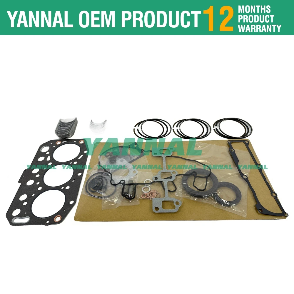 3TNV70 3D70E Комплект для капитального ремонта прокладки подшипника двигателя Yanmar