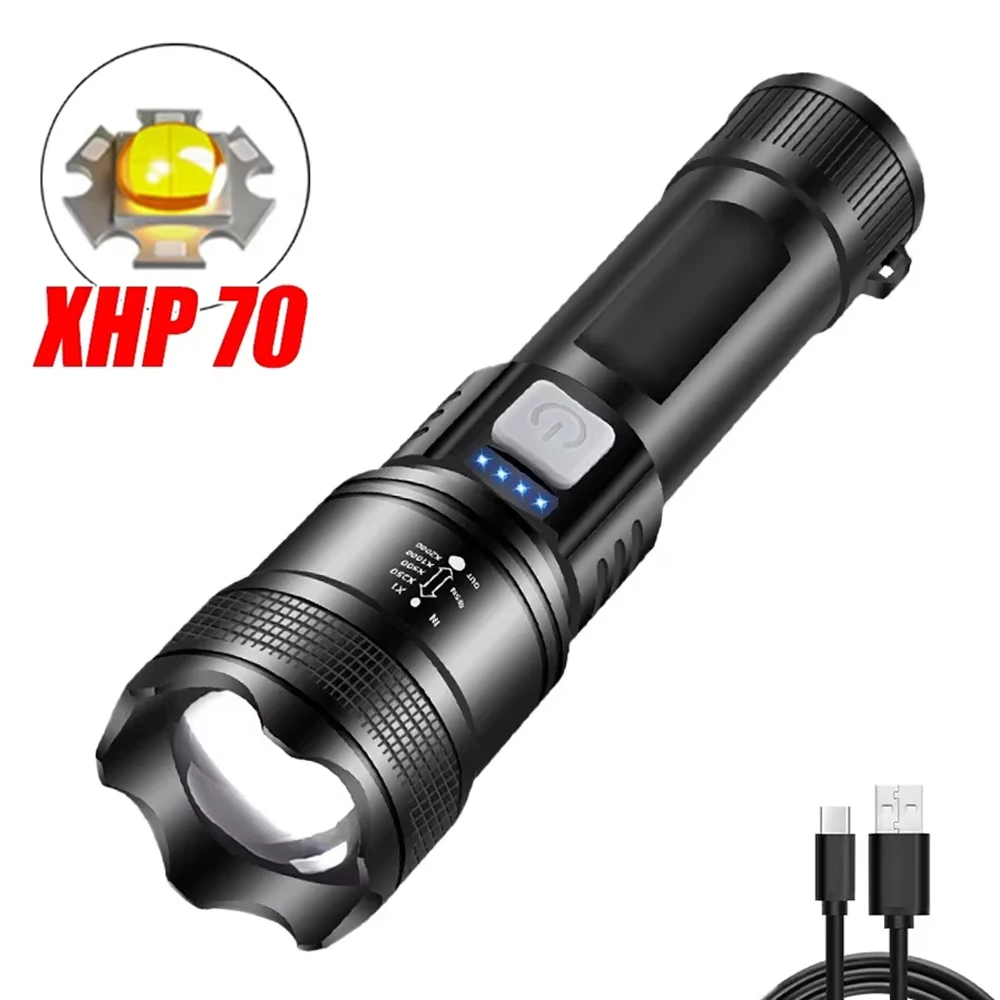 

LONGRIVER USB фонарик XHP70 тёплый свет