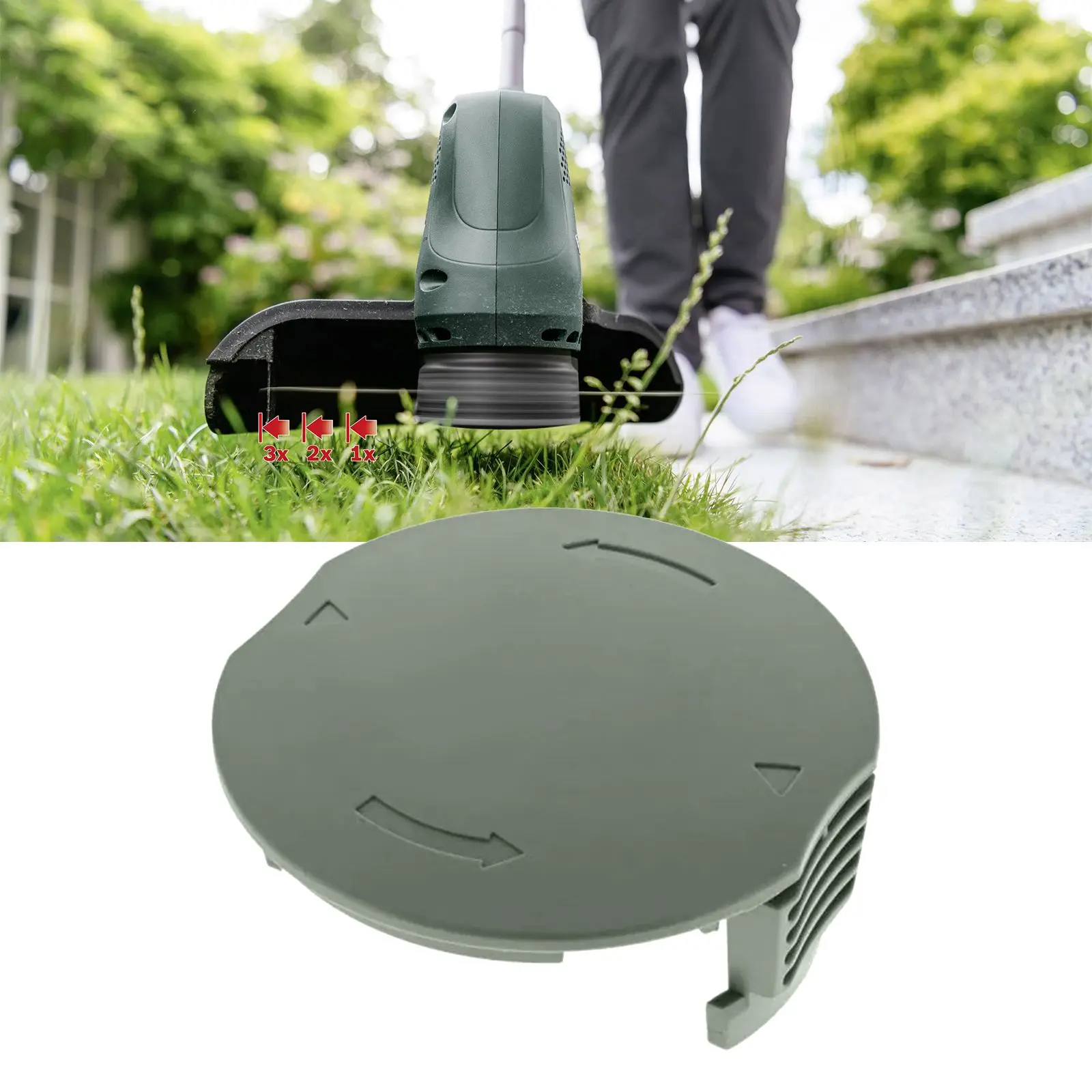 

1pcs Spool Cover For Bosch Strimmer Spool Cover Cap Easy Grass Cut 18-230 18-26 18-260 23 26 String Trimmer Parts Spool Cover