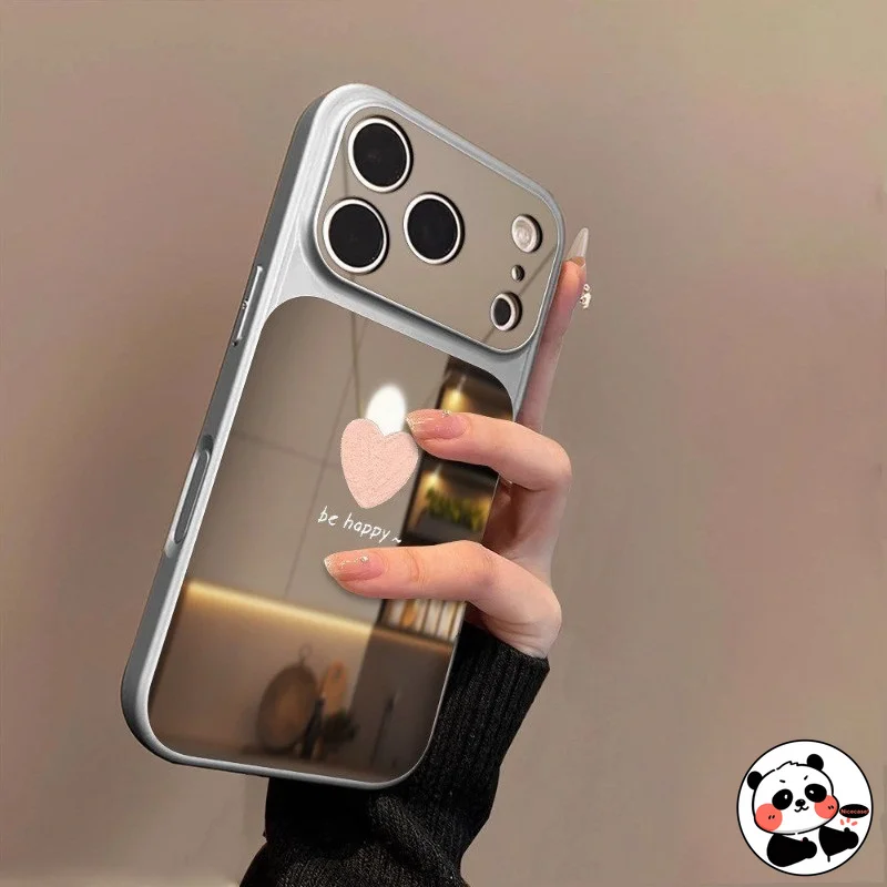 Фото Чехол для телефона с зеркалом и сердечками для Huawei Pura 90 Pro Max, Nova 15 Max, 12, 11 SE, Honor Play 10, 10A 5G, 4G. Удача в Новом году! №2