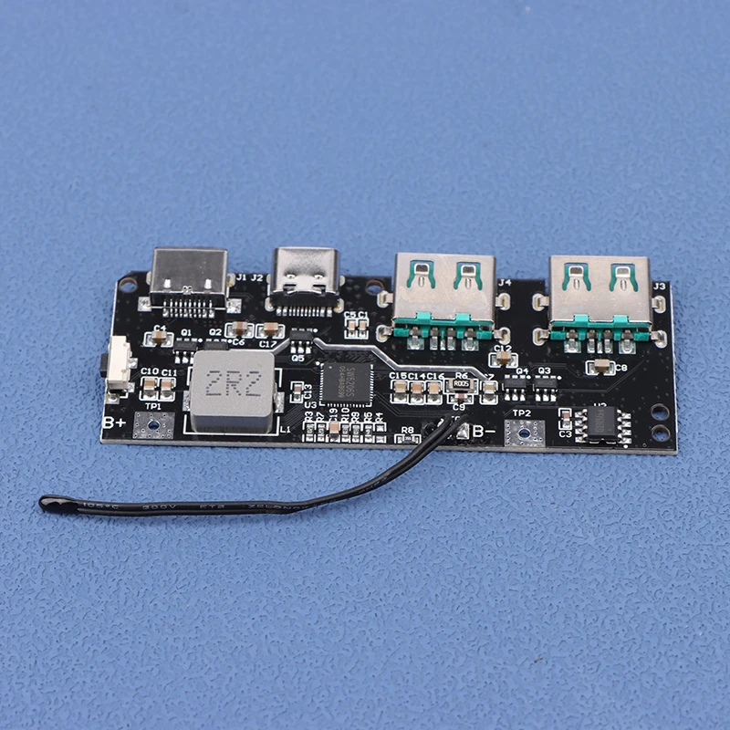 Внешний аккумулятор QC4.0 QC3.0 светодиодный с двумя USB-портами 5 В 22 А 18650 Вт Micro/Type-C USB