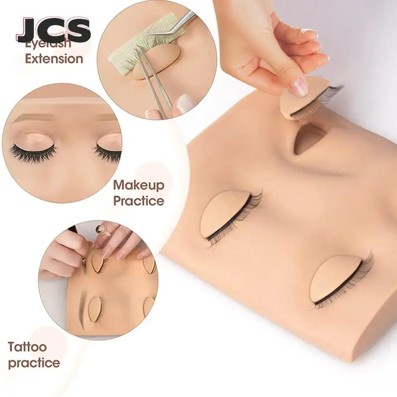 

2 Pairs Eyelids Training Eyes For Eyelash Extension Eyelashes Tools Removable Eyelid Mannequin Of Practice Exercise