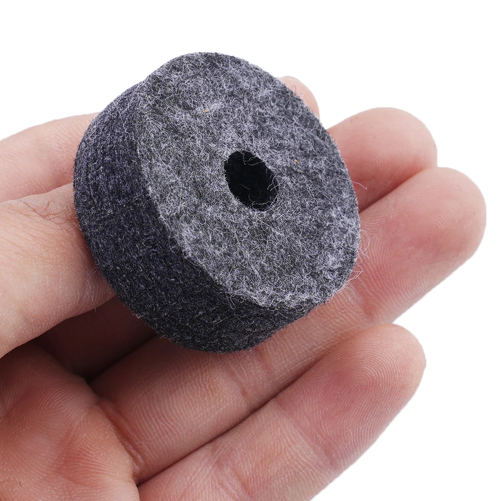 Набор фетровых шайб для тарелок круглой формы барабан серый/черный комплект