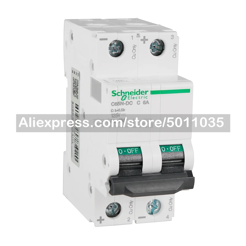 

A9N22423 Schneider Electric circuit breaker; C65N-DC 2P C6A