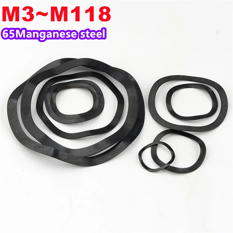 

Волновые шайбы черные сталь 65MN M3-M118