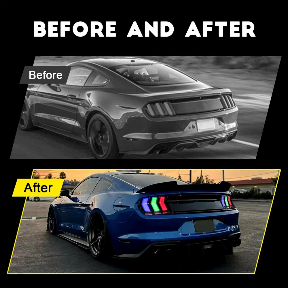 Задний фонарь в сборе для Ford Mustang Shelby GT500 2004 2005-2009 задний стоп-сигнал указатель