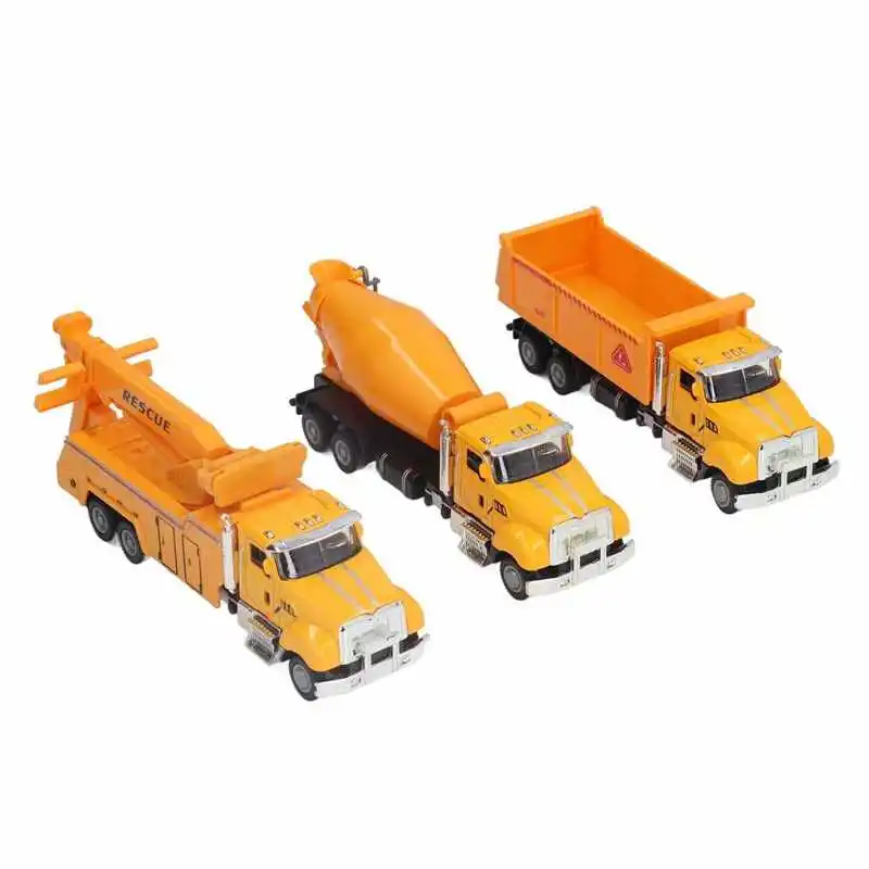 

3Pcs Alloy Engineering Vehicle Model High Simulation Lifelike Engineering Construction Vehicles Toy for Boys Toys Gift