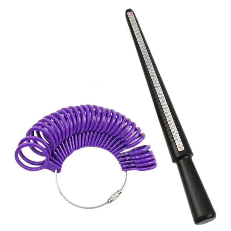 

Professional Jewelry Tools Ring Mandrel Stick Finger Gauge Ring Sizer Measuring UK/US Size For DIY Jewelry Size Tool Sets