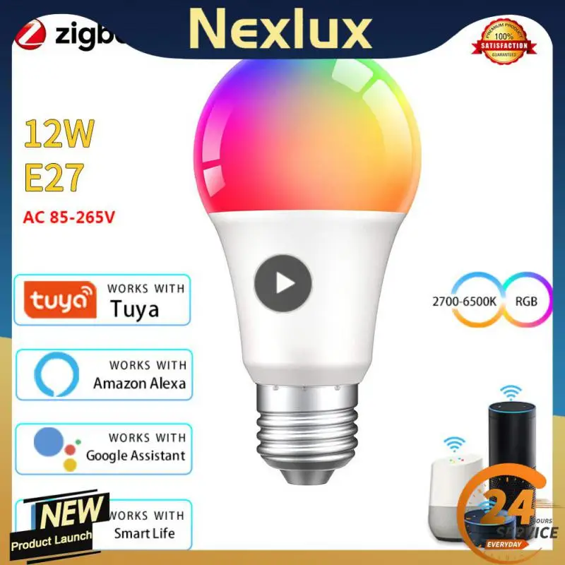 

Rgb Led Light 12w 15w 18w Smart Home Smart Light Bulb Energy Saving E27 Lamp Bulb Support Alexa Google Home Timer Voice Control
