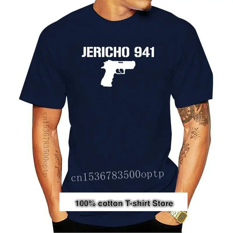 

Camiseta desgastada Military AR de pistola Jericho 941, camiseta al por Large, nueva