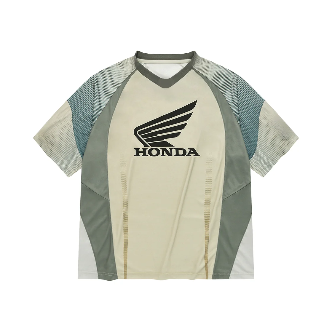 Фото Мужская летняя футболка Honda HRC Motorcycle Racing, дышащая хлопковая спортивная футболка с короткими рукавами для городских райдеров и байкеров, занимающихся активным отдыхом на природе №4