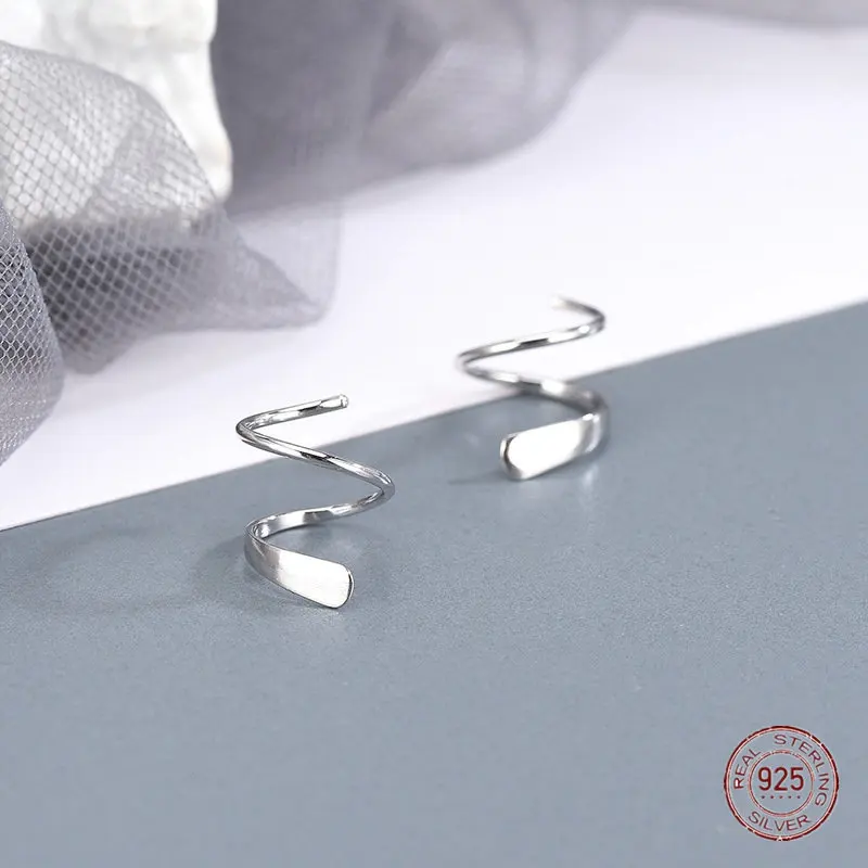 

Женские серьги-кольца из серебра 925 пробы