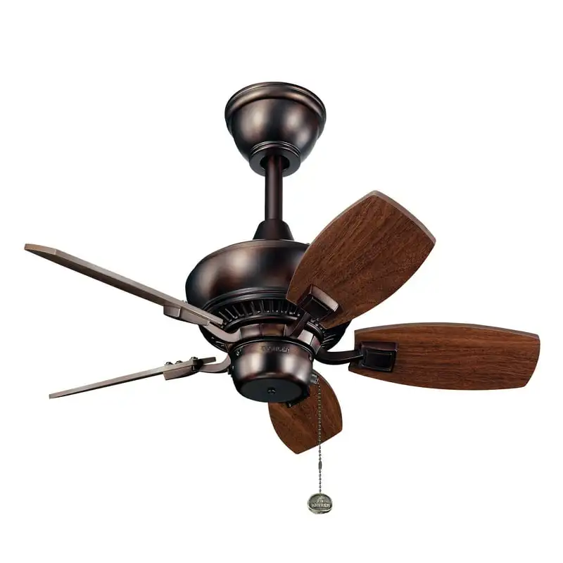 

30" Oil Brushed Bronze Outdoor Ceiling Fan with Pull Chain