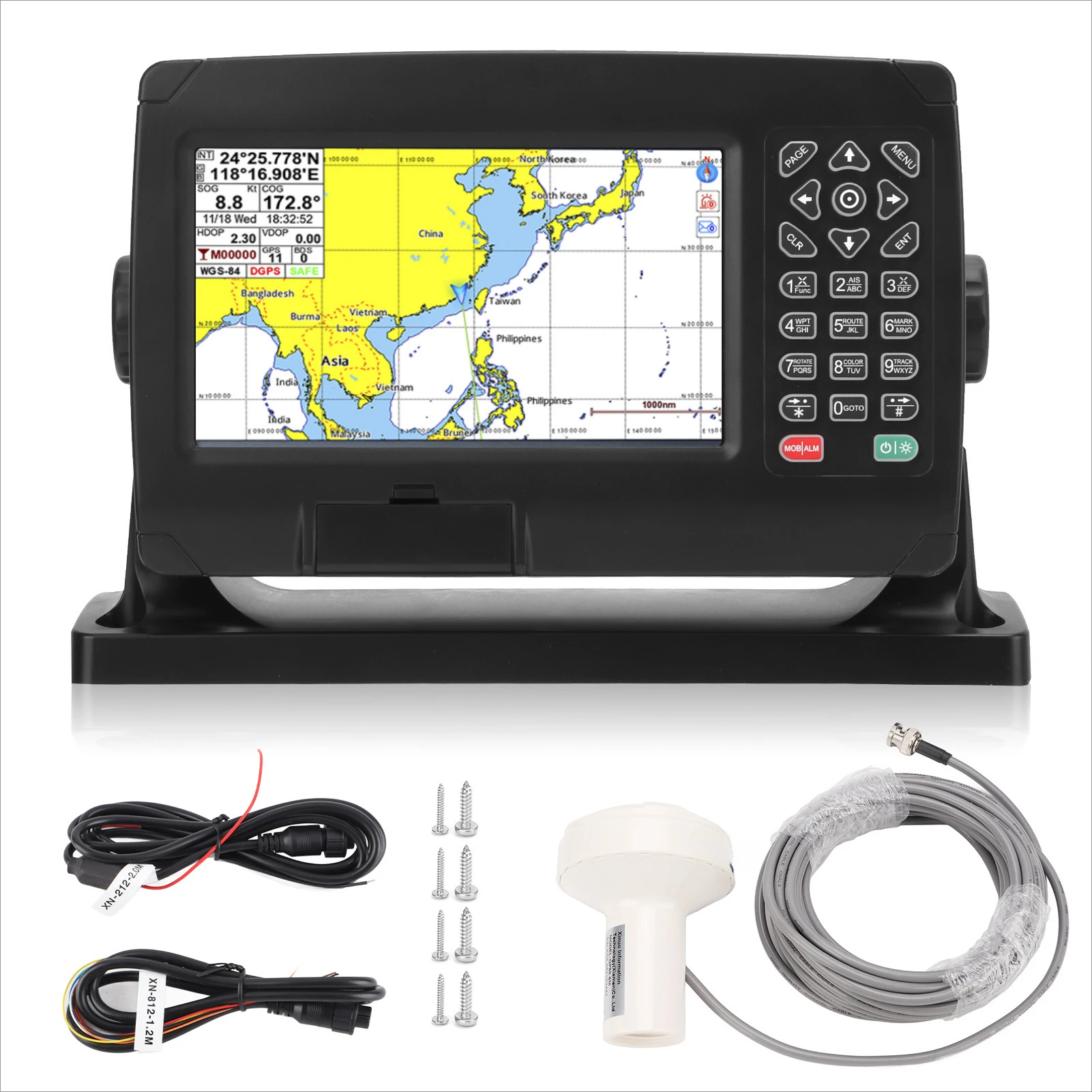 Подходит для Φ 5-дюймового морского спутникового GPS-навигатора цветного