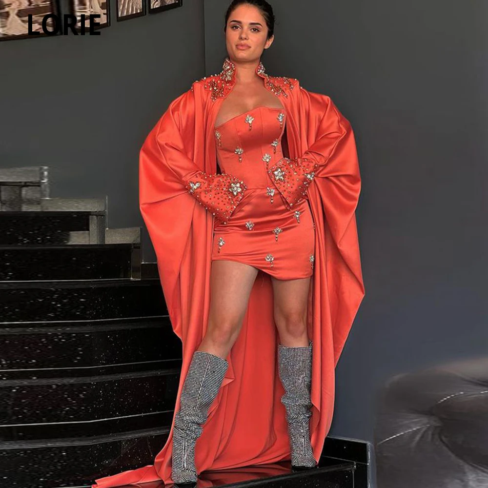 

LORIE арабские женские вечерние платья-русалки 2023 фуксия на тонких бретельках пикантные с разрезом по бокам Длинные вечерние платья для выпускного вечера