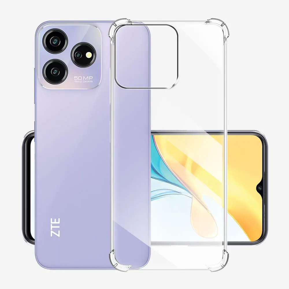 Чехол для смартфона ZTE Blade V50 Smart /ZTE прозрачный противоударный силиконовый мягкий