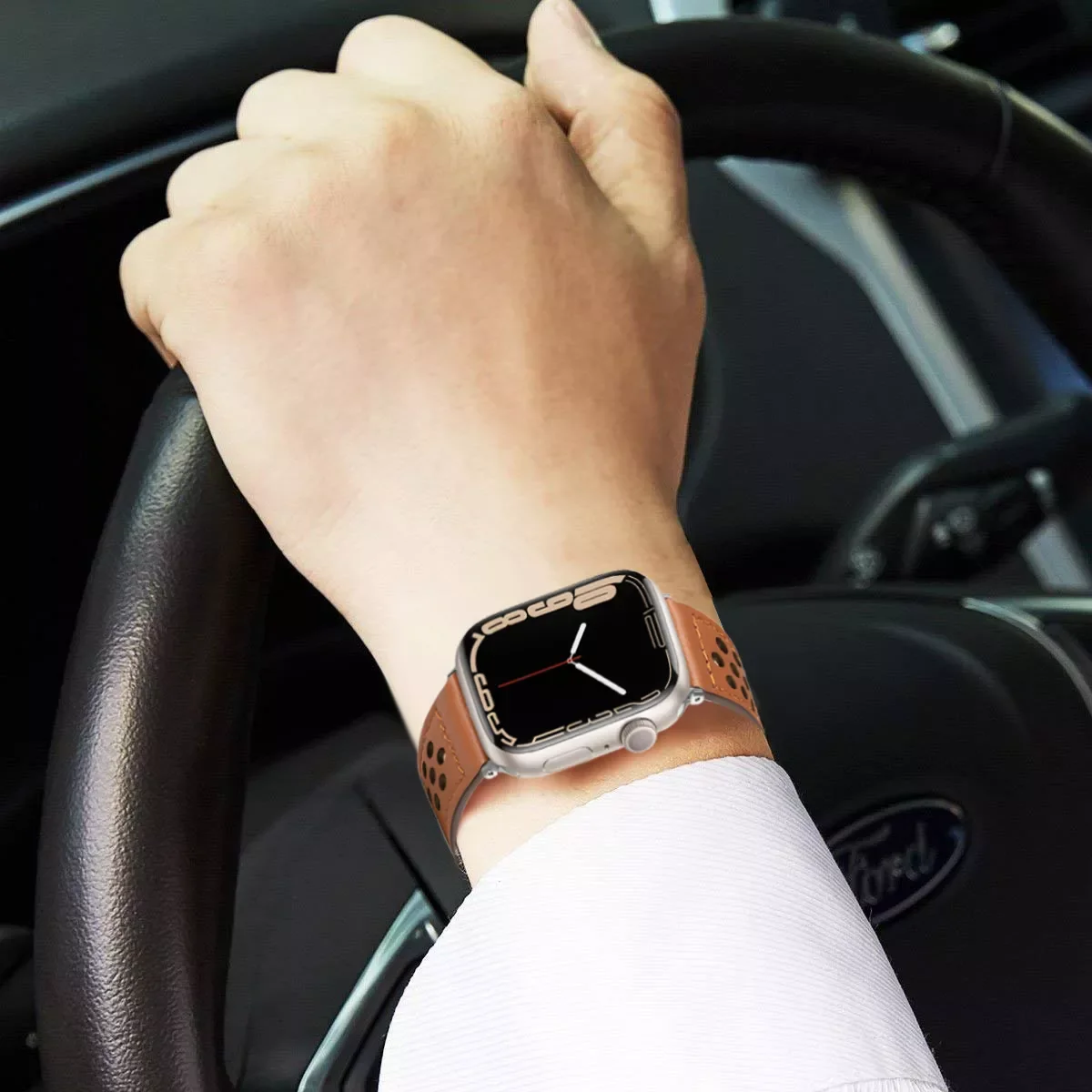 Leather strap For Apple watch band 44mm 40mm 45mm 41mm 42mm 38mm 44 45 mm iwatch 3 4 5 6 se bracelet apple watch series 7 band