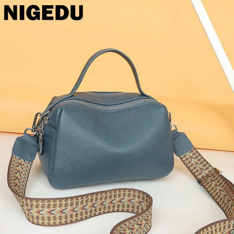 

Genuine leather Handbags Luxury Brand Women Crossbody Bags Designer Cowhide Messenger Bags Ladies Hand Shoulder Bag small black