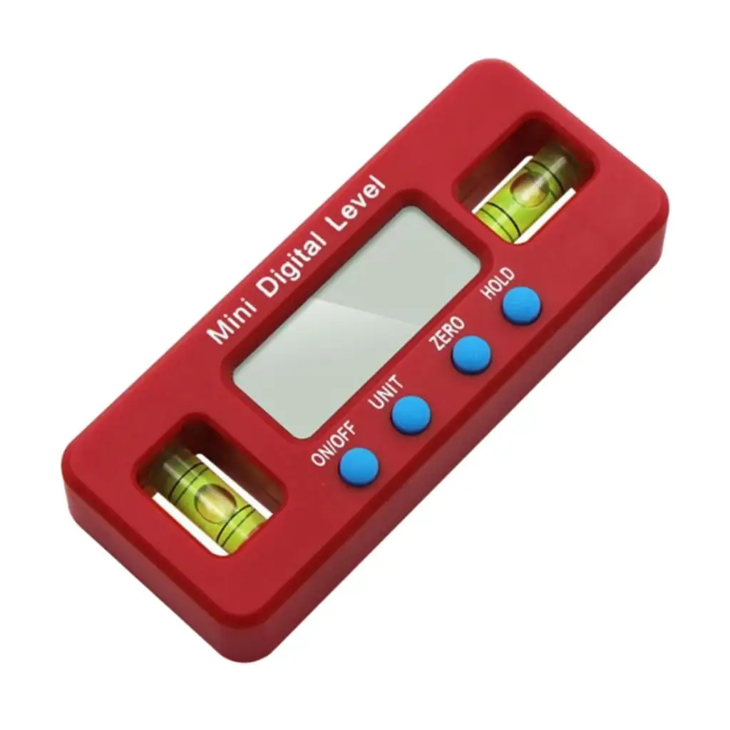 

100mm Small Digital Display Level Ruler Instrument 360° Angle Ruler ABS