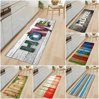 europe retro wood grain floor mats entrance non slip doormat for living room bathroom kitchen mat absorbent printing floor mat