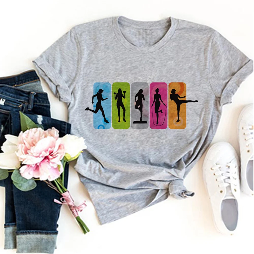 

Футболка женская спортивная с графическим принтом, Y2K