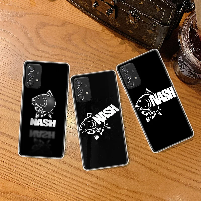 

Nash Fishing Logo Phone Case For Galaxy A14 A71 A51 A41 A31 A21S A11 A01 A70 A50 A40 A30 A20E A10 Samsung A9 A8 A7 A6 A80 A90 Co