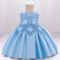 0 5 y girl baby birthday stain dress kids baby clothes first 1st birthday christening wedding gown dresses for girls party