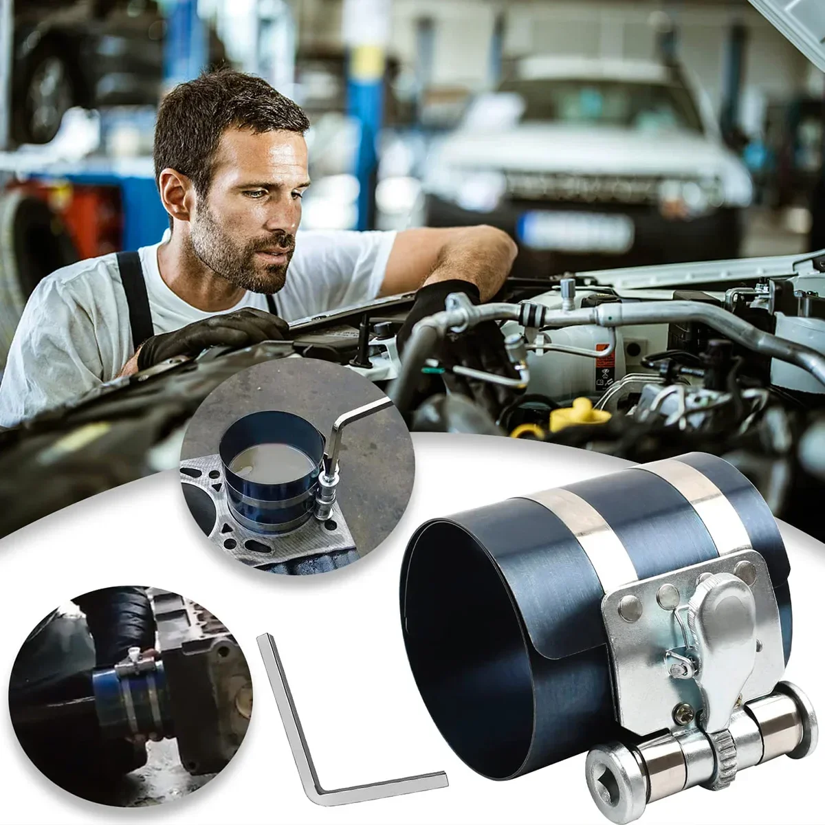 Инструмент для установки поршневых колец 53-175 мм