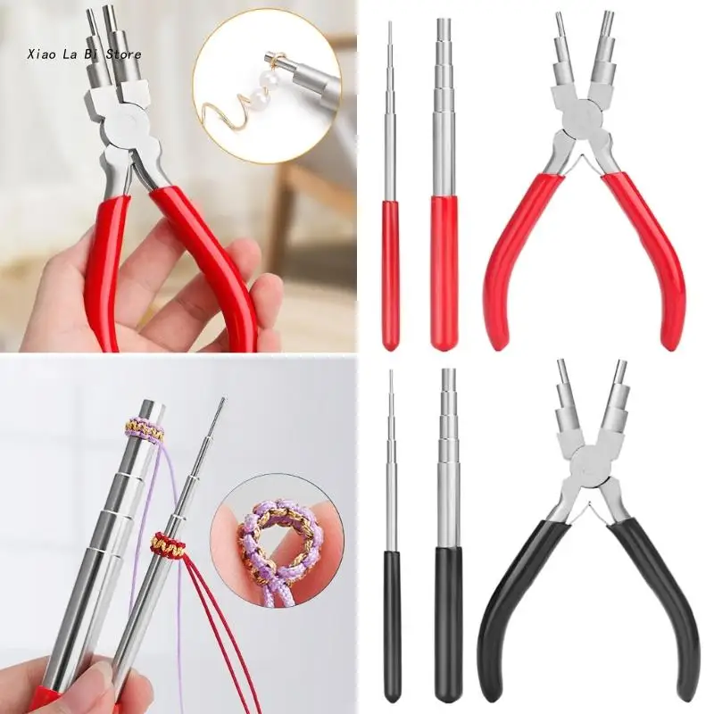 

XXFD 3pcs Wire Looping Tools Metal Pliers Wire Looping Mandrel Rods for Jewelry