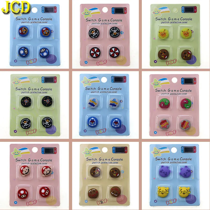 

4pcs Silicone Soft ThumbStick Grip Cap For Nintendo Switch Joycon Console Controller Joystick Cover Case Gamepad For Switch Caps