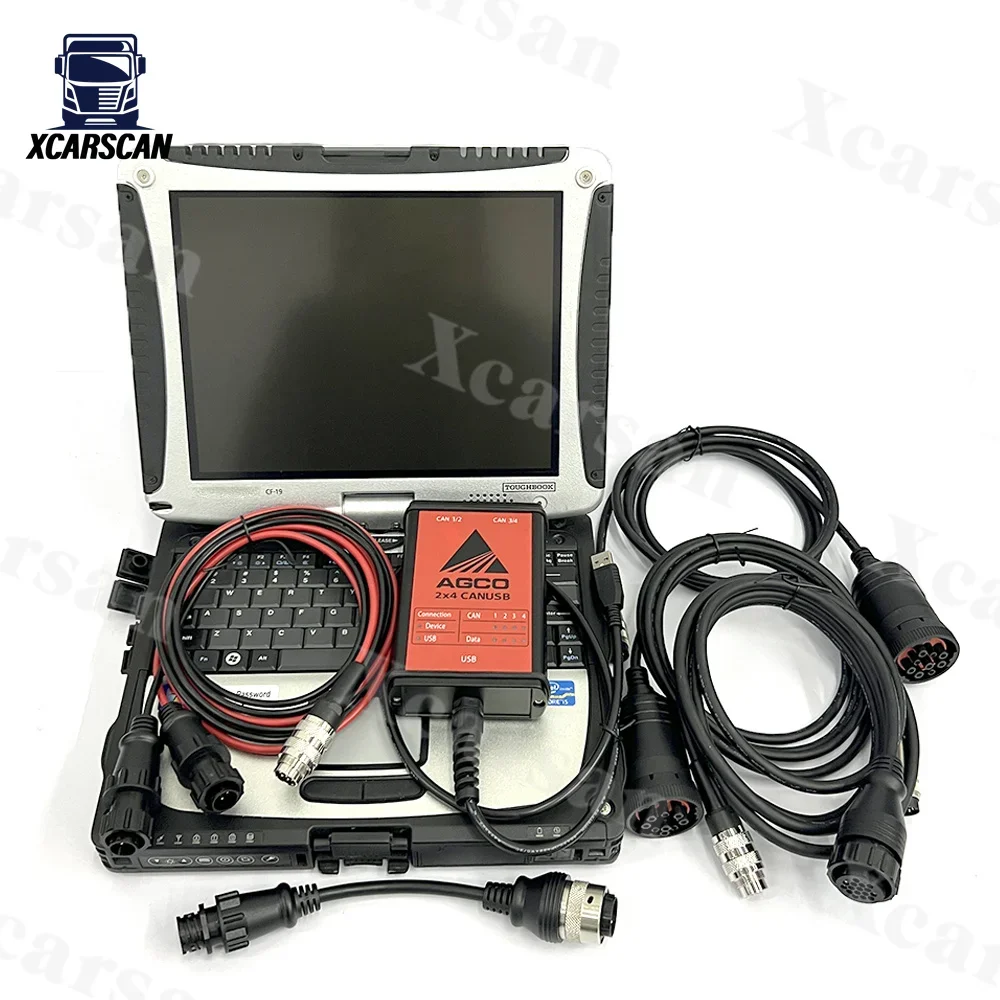 Electronic Diagnostic Tool For AGCO CANBOX FENDT FenDias Tractor OEM Heavy Duty Diagnosis CF19 Laptop