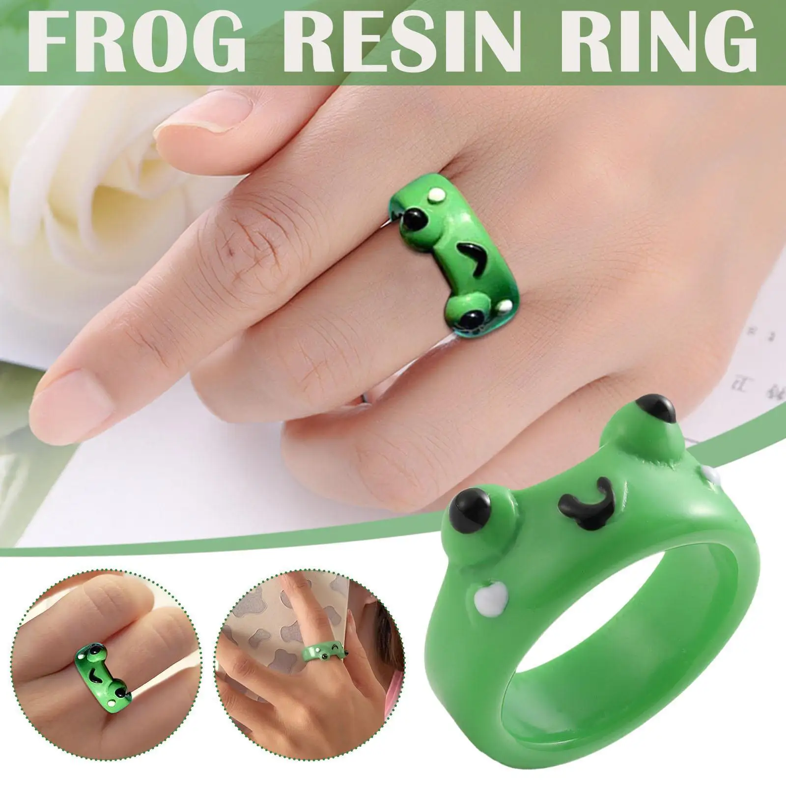 

Cute Smile Resin Ring For Women Girls Funny Cartoon Clay Ring Lovely Friendship Ring Party Jewelry Gifts P3y0