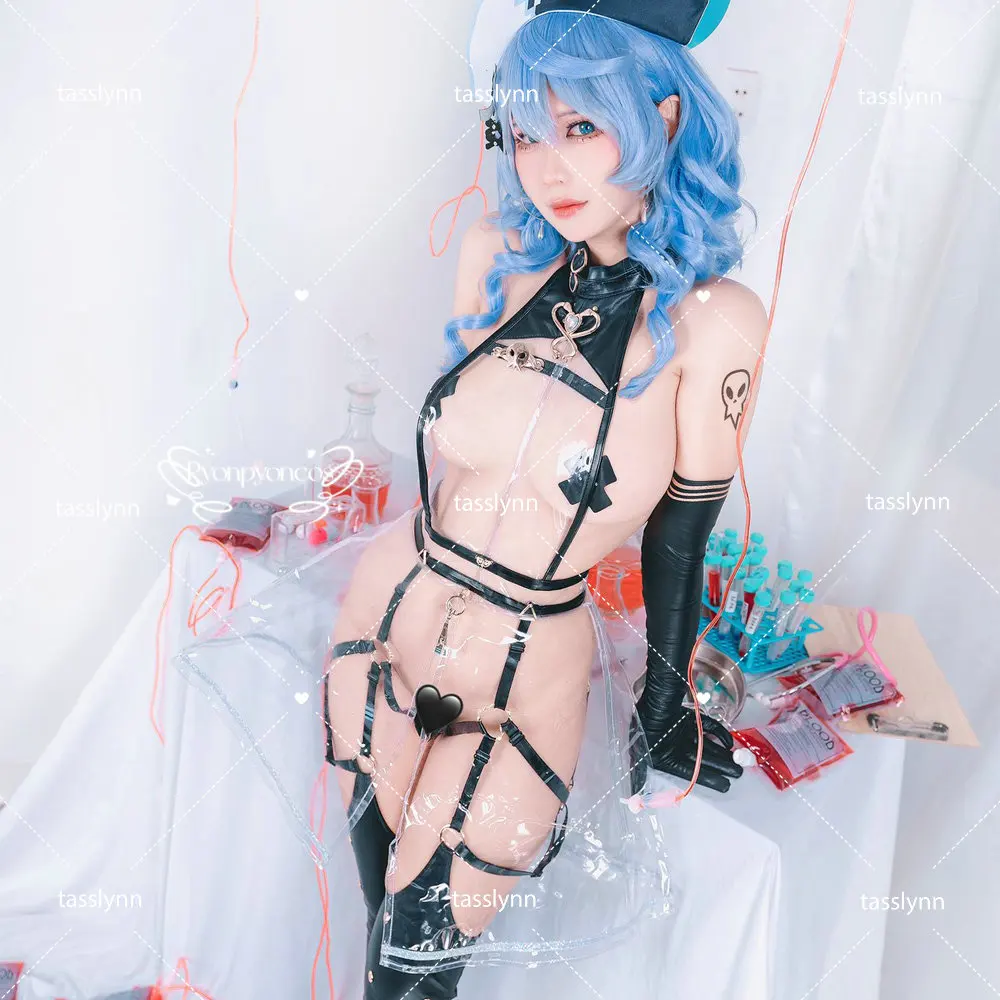 Униформа медсестры Amau Ako дневного цвета окрашенное кожаное платье в стиле