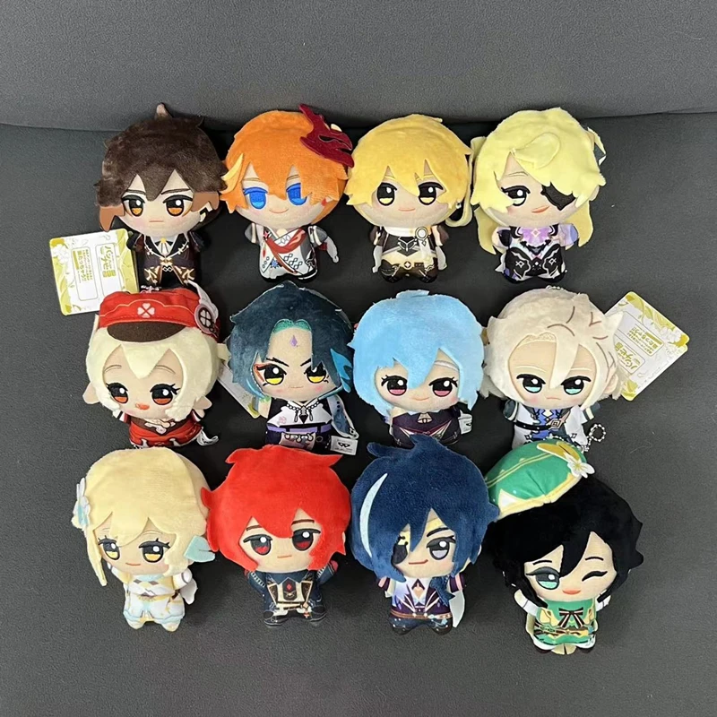 

New Anime Figure Genshin Impact Plush Toy Klee Fischl Lumine Ganyu Stuffed Plush Doll Mini Keychain Backpack Pendant Gift 10CM