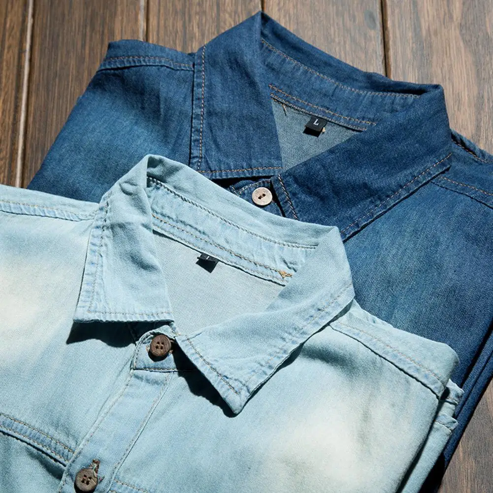 

Стильная мужская рубашка, пальто, приталенная Мужская Весенняя рубашка с длинным рукавом, Мужская джинсовая рубашка, теплая куртка