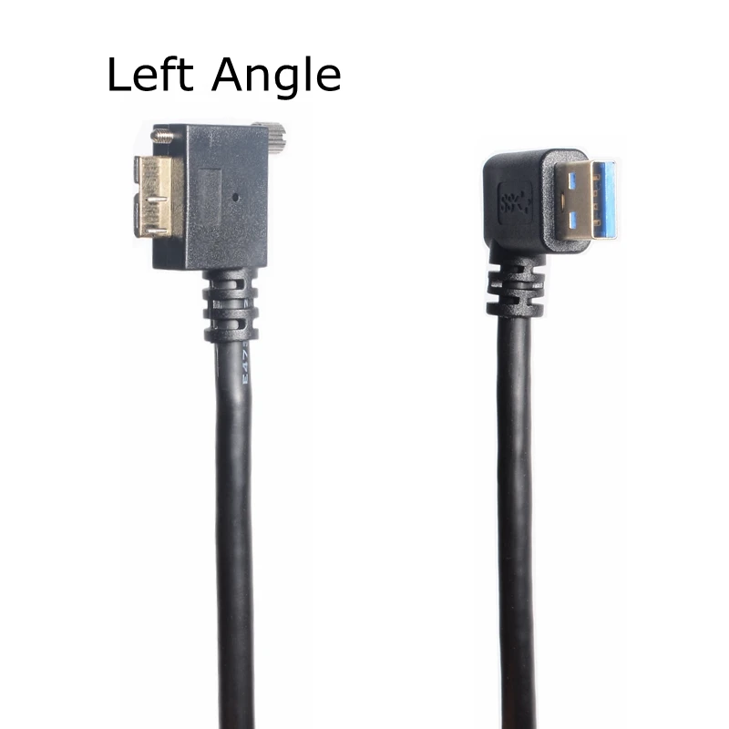 90 градусов правый угол USB 3.0 тип A штекер к Micro B Штекер кабель левый для HDD внешний